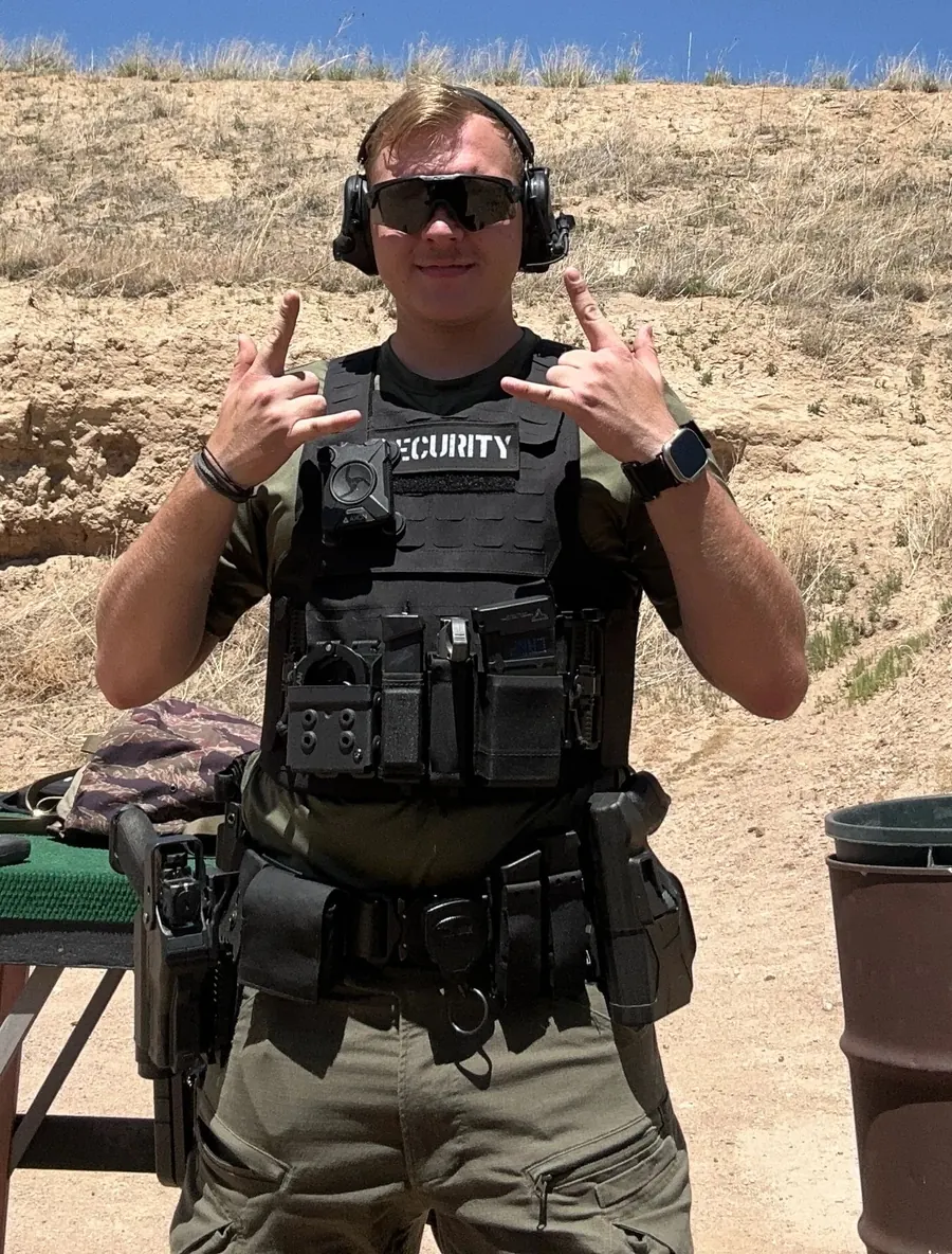 Kyle Milan, lead instructor, at the range